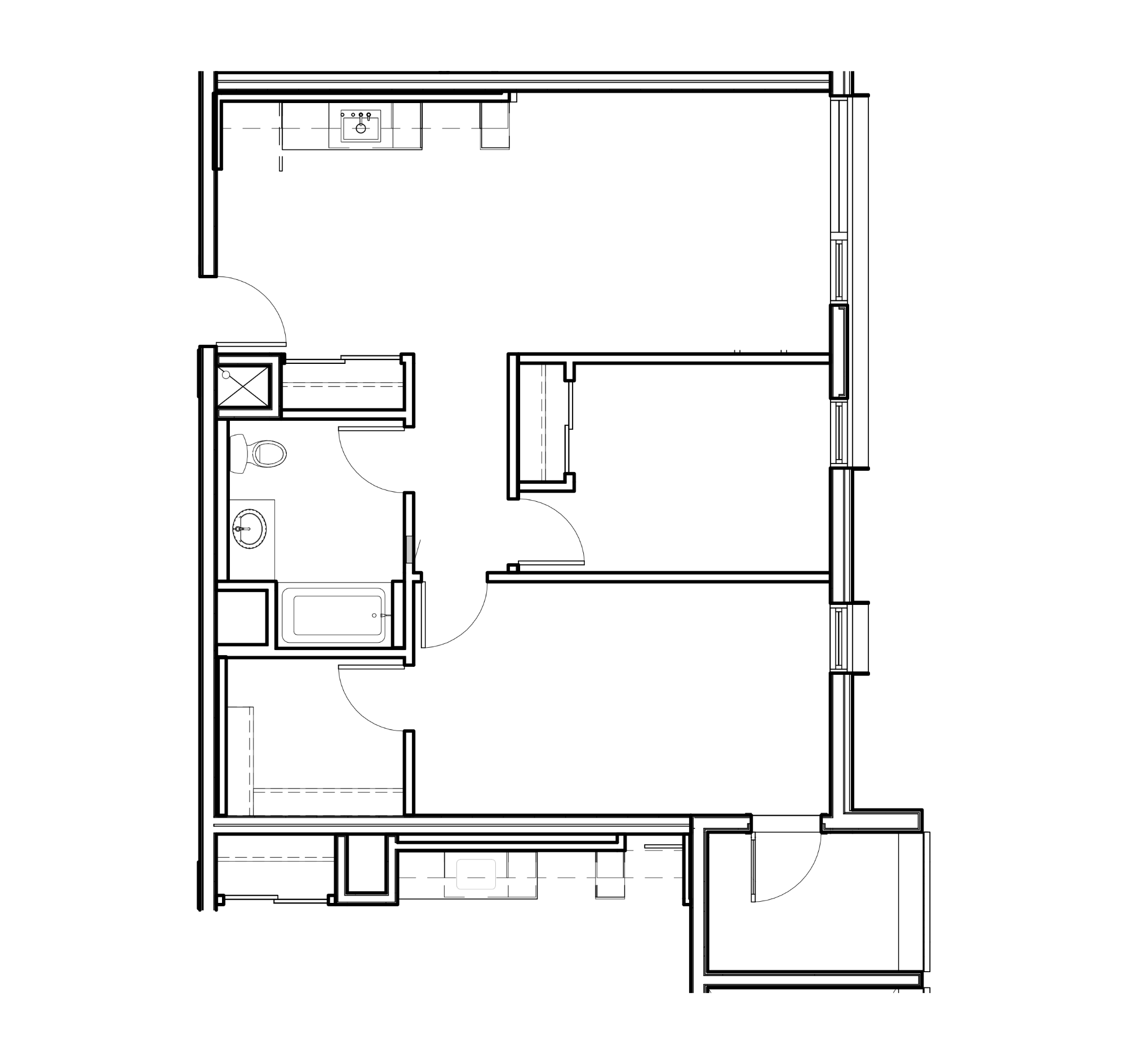 TWO BEDROOM floor plan